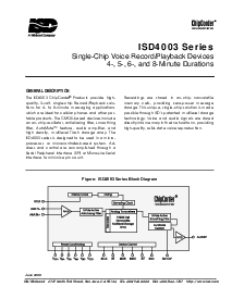 浏览型号ISD4003-04M的Datasheet PDF文件第1页