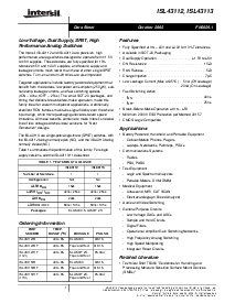 浏览型号ISL43112IH-T的Datasheet PDF文件第1页