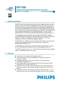 浏览型号ISP1562BE的Datasheet PDF文件第1页