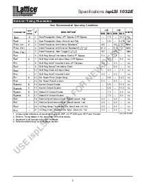 浏览型号ispLSI1032E-100LT的Datasheet PDF文件第5页