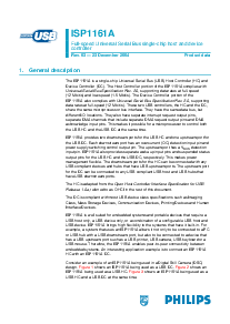 浏览型号ISP1161ABD的Datasheet PDF文件第1页