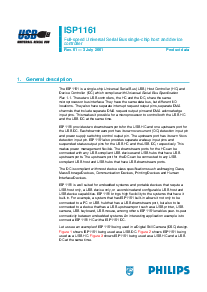 浏览型号ISP1161BD的Datasheet PDF文件第1页