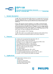 浏览型号ISP1104的Datasheet PDF文件第1页