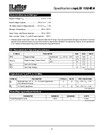 浏览型号ispLSI1024EA-200LT100的Datasheet PDF文件第4页