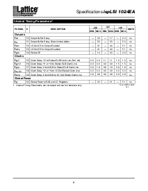 浏览型号ispLSI1024EA-200LT100的Datasheet PDF文件第8页