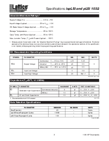 浏览型号ispLSI1032-60LG/883的Datasheet PDF文件第3页