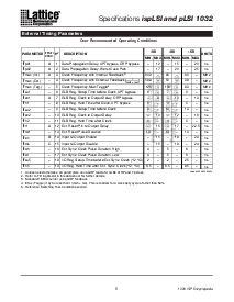 浏览型号ispLSI1032-60LG/883的Datasheet PDF文件第5页