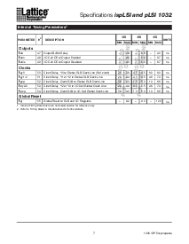 浏览型号ispLSI1032-60LG/883的Datasheet PDF文件第7页