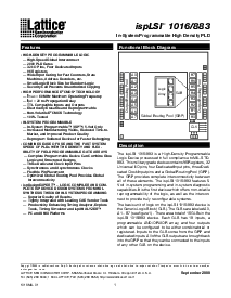 浏览型号ispLSI 1016-60LH/883的Datasheet PDF文件第1页