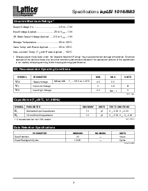浏览型号ispLSI 1016-60LH/883的Datasheet PDF文件第3页