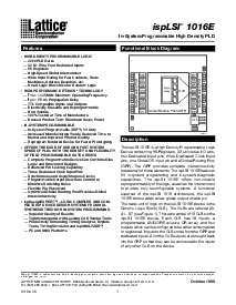 浏览型号ispLSI1016E-100LT44的Datasheet PDF文件第1页