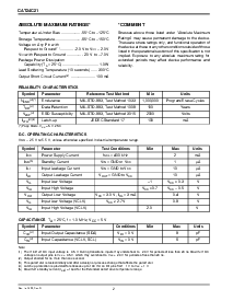 浏览型号CAT24C21RITE13的Datasheet PDF文件第2页