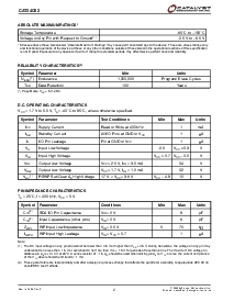 浏览型号CAT34C02VP2ITE13的Datasheet PDF文件第2页