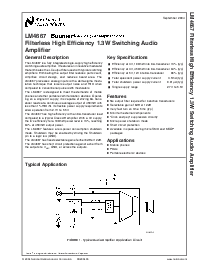 浏览型号LM4667ITLX的Datasheet PDF文件第1页