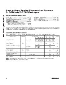 浏览型号MAX6608IUK-T的Datasheet PDF文件第2页