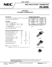 浏览型号2SJ606-ZJ的Datasheet PDF文件第1页