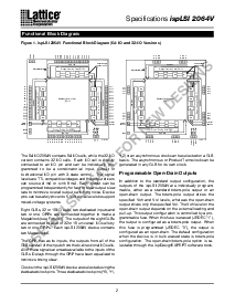 浏览型号ISPLSI2064V-80LJ84I的Datasheet PDF文件第2页