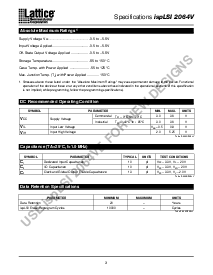 浏览型号ISPLSI2064V-80LJ84I的Datasheet PDF文件第3页