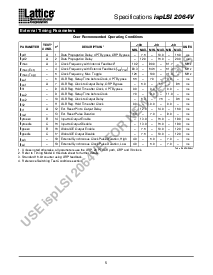 浏览型号ISPLSI2064V-80LJ84I的Datasheet PDF文件第5页