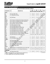 浏览型号ISPLSI2064V-80LJ84I的Datasheet PDF文件第6页