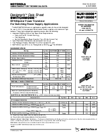 浏览型号MJE18008的Datasheet PDF文件第1页