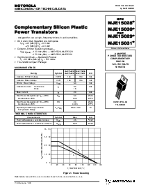 浏览型号MJE15031的Datasheet PDF文件第1页