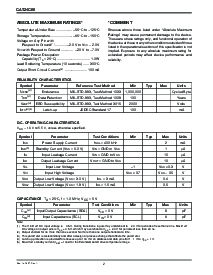 浏览型号CAT24C00JITE13的Datasheet PDF文件第2页