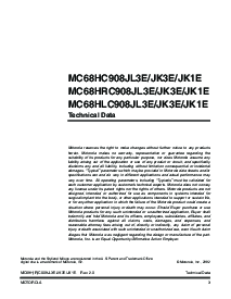 浏览型号MC68HC908JK1EMP的Datasheet PDF文件第3页
