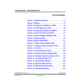 浏览型号MC68HC908JL3MP的Datasheet PDF文件第3页