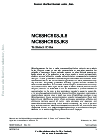 浏览型号MC68HC908JL8的Datasheet PDF文件第3页