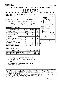 浏览型号K2750的Datasheet PDF文件第1页