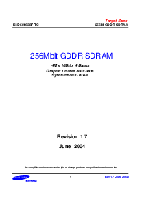 浏览型号K4D551638F-TC33的Datasheet PDF文件第1页
