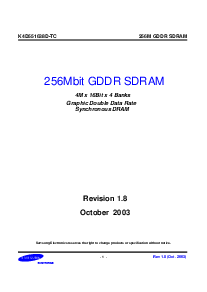 浏览型号K4D551638D的Datasheet PDF文件第1页