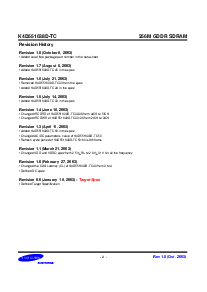 浏览型号K4D551638D的Datasheet PDF文件第2页