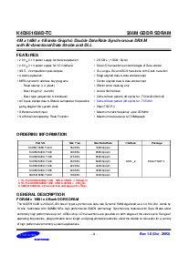 浏览型号K4D551638D的Datasheet PDF文件第3页