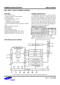 浏览型号K4M563233D的Datasheet PDF文件第2页