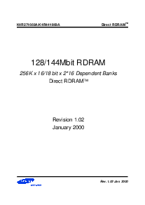 浏览型号K4R271669A的Datasheet PDF文件第1页