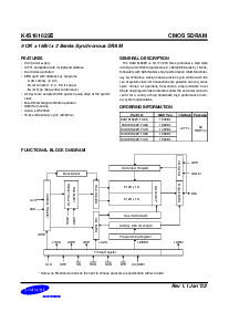 浏览型号K4S161622E-TC70的Datasheet PDF文件第2页