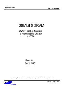 浏览型号K4S281632D-TC的Datasheet PDF文件第1页