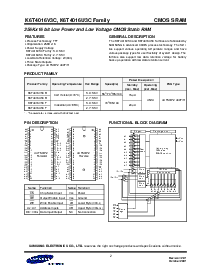 浏览型号K6T4016U3C的Datasheet PDF文件第2页