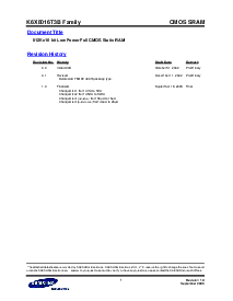 浏览型号K6X8016T3B-TF70的Datasheet PDF文件第1页