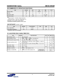 浏览型号K6X8016T3B-TF70的Datasheet PDF文件第4页