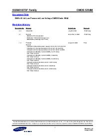 浏览型号K6X4016T3F-TF70的Datasheet PDF文件第1页