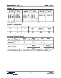 浏览型号K6X4008C1F-VF55的Datasheet PDF文件第3页