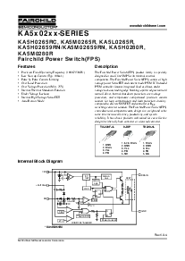 浏览型号KA5H0280RYDTU的Datasheet PDF文件第1页