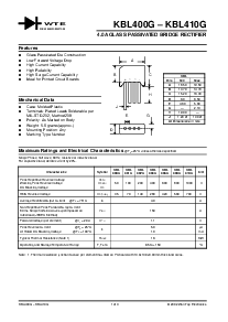 浏览型号KBL406G的Datasheet PDF文件第1页