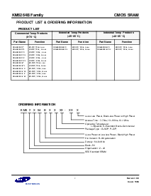 浏览型号KM6264BLG-10L的Datasheet PDF文件第2页