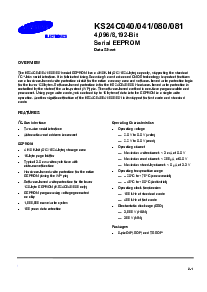 浏览型号KS24C040的Datasheet PDF文件第1页