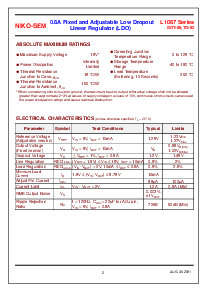 浏览型号L1087C的Datasheet PDF文件第2页