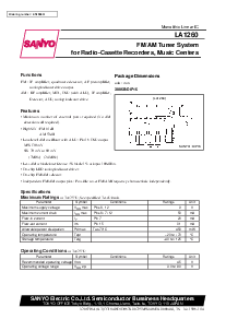 浏览型号LA1260的Datasheet PDF文件第1页